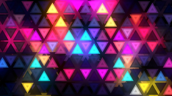 Flashing Triangles Wall VJ Loop