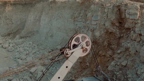 Loading Heavy Dump Truck Opencast Mining Site alt