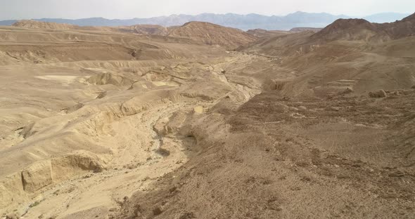 Aerial view of mount Ardon, Ramon crater, Negev, Israel.