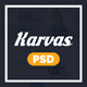 Karvas - One page Multipurpose Portfolio PSD - ThemeForest Item for Sale