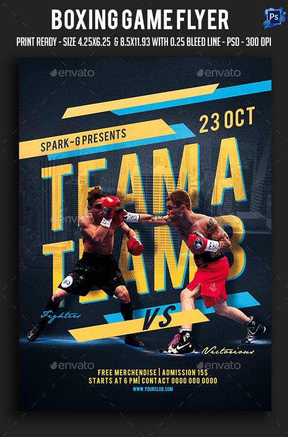 Boxing Game Flyer