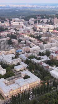 Kyiv Ukraine Aerial View of the City