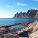 Beautiful Norwegian rocky coast and mountain ridge - VideoHive Item for Sale