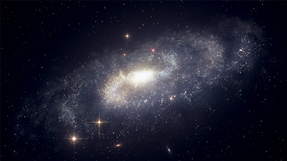 Realistic Spinning Galaxy