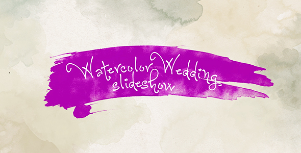 Watercolor Wedding Slideshow