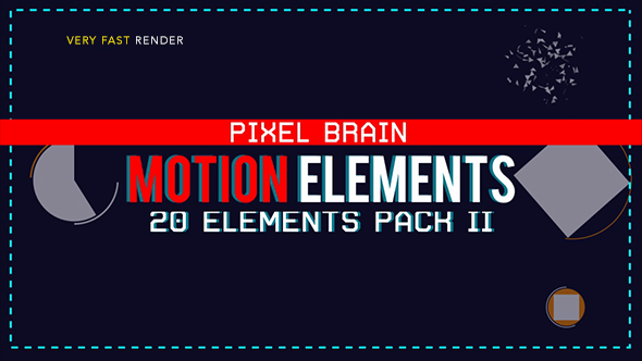 20 Motion Graphic Shape Elements Pack II