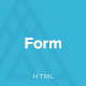 Form - Responsive HTML5 Template - ThemeForest Item for Sale