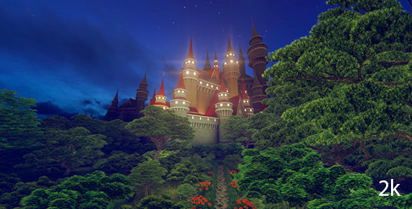 Fantastic Castle at Night