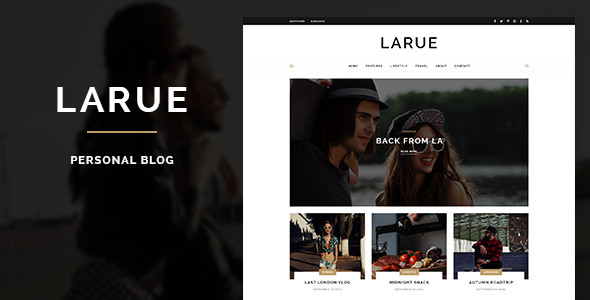 Larue - Personal Blog PSD Template