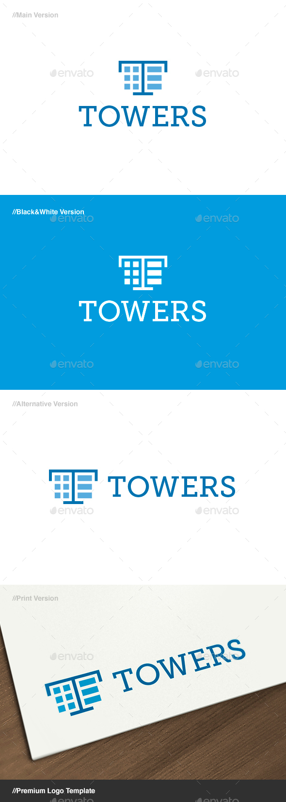 Towers Letter T Logo