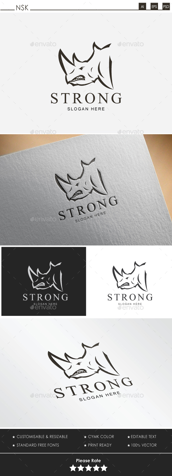 Rhino Logo Design