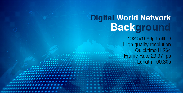 Digital World Network Background