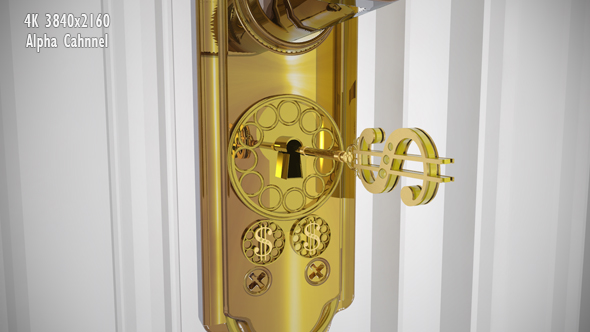 Golden Dollar Key - Door Open