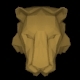 Lions Head in Polygons 3D Art - 3DOcean Item for Sale