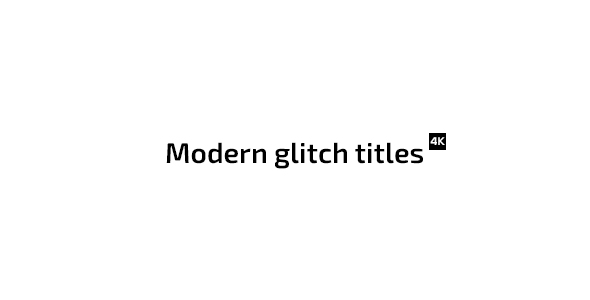 Modern Glitch Titles