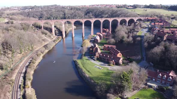 Aquaduct, in Whitby, shot from drone