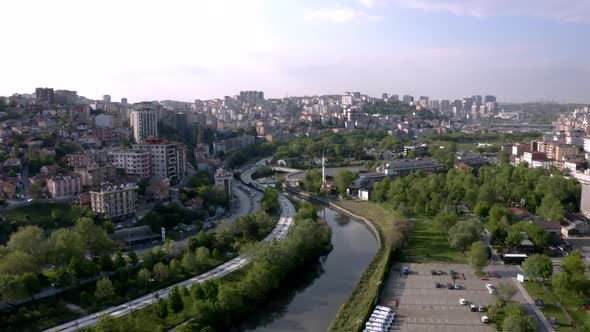 istanbul estuary from the sky