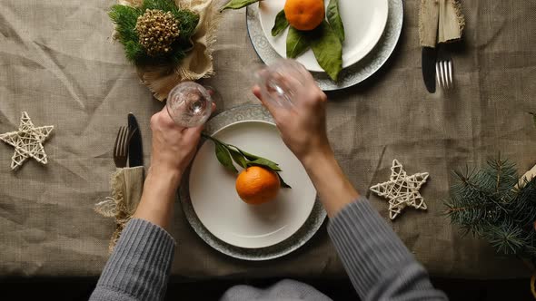 Christmas Table Setting