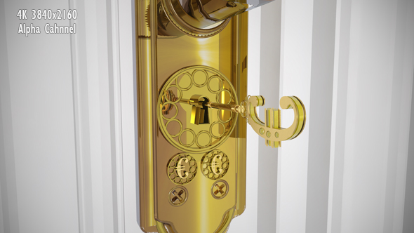 Golden Euro Key - Door Open