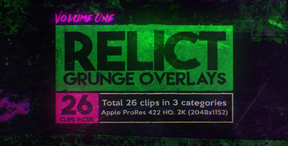 Relict Grunge Overlays Volume 1 (26 pack)