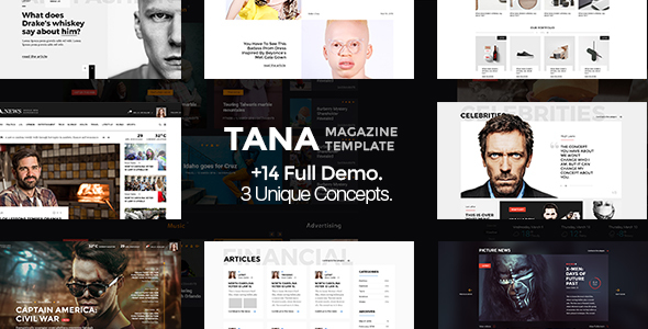 Tana Magazine - szablon PSD