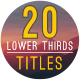 20 Lower thirds and Titles - VideoHive Item for Sale