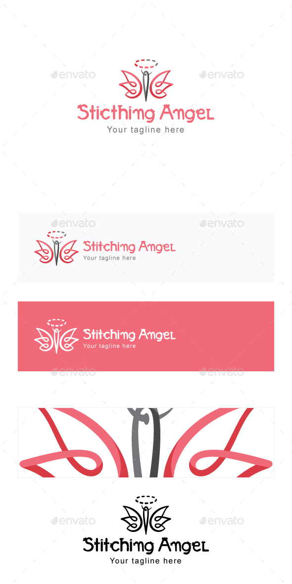 Stitching Angel - Stock Logo Template