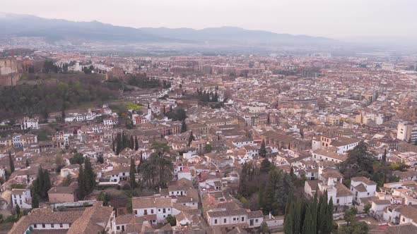 Aerial view of Granada