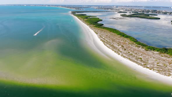 Aerial Fly Fort De Soto Park