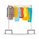 Hanger Rack with Warm Winter Women Clothes - GraphicRiver Item for Sale