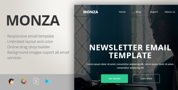 Monza - Multipurpose Responsive Email Template + Stampready Builder