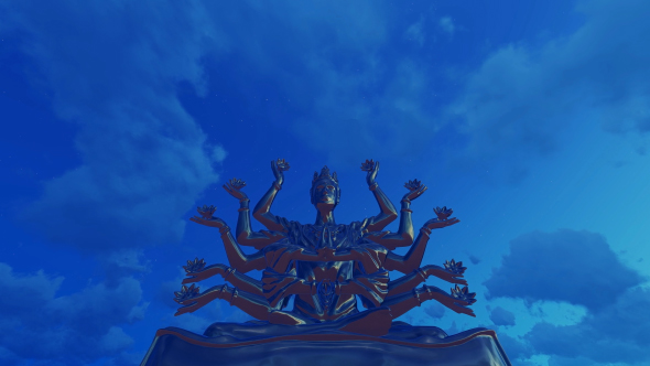 Shiva Arms Statue - Early Morning