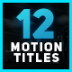 Motion Titles - VideoHive Item for Sale