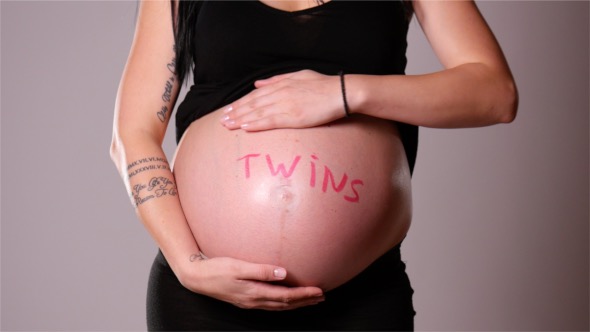 Pregnant Women Waiting For Twins