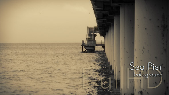 Dramatic Sea Pier