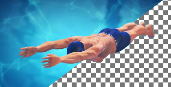 Frog Style Swimming Animation