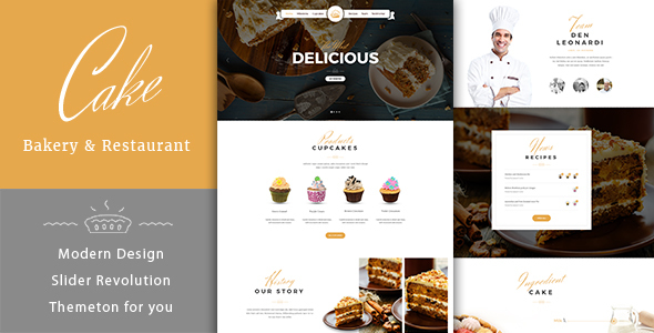 Cake - Easy & Slight Bakery HTML5 Template