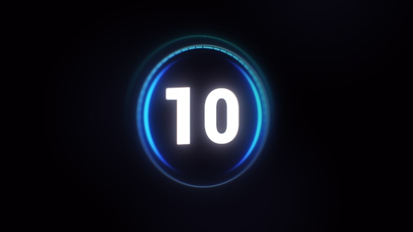 10 to 0 Glow Countdown