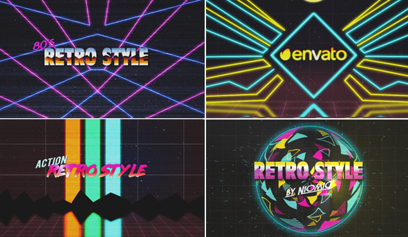 80's Retro Logo Reveal Kit