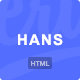 Hans - Material Design Personal Portfolio Html Template - ThemeForest Item for Sale