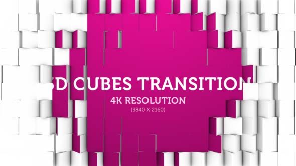 3D Cubes Transition 05 - 4K alt