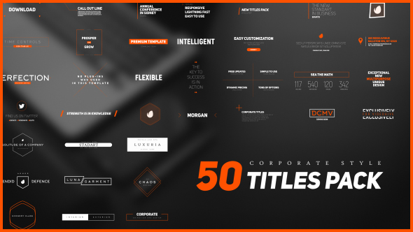 50 Stylish Corporate Titles Pack
