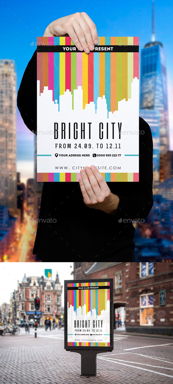 Bright City Poster Template