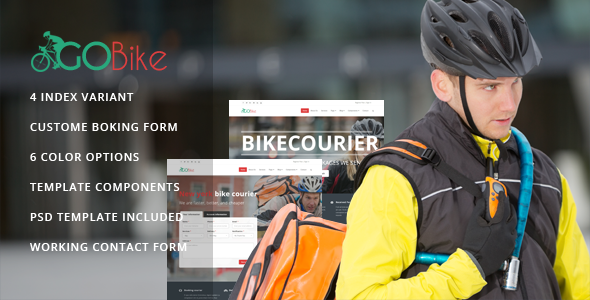 Gobike - Bike courier responsive html5 template