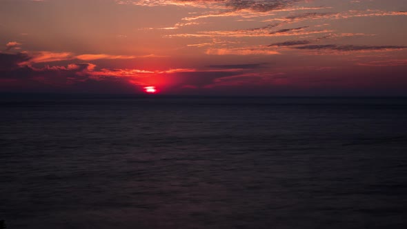 Beautiful Gorgeous Dramatic Sunrise, Sunset Over the Sea
