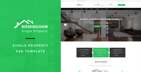 Brimingham : Single Property PSD Template