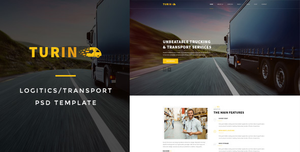 Turin : Logistics/Transport PSD Template