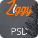 Ziggy - Landing Page PSD Template - ThemeForest Item for Sale
