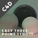 Easy Three Point Light Studio - Xpresso Controls - 3DOcean Item for Sale