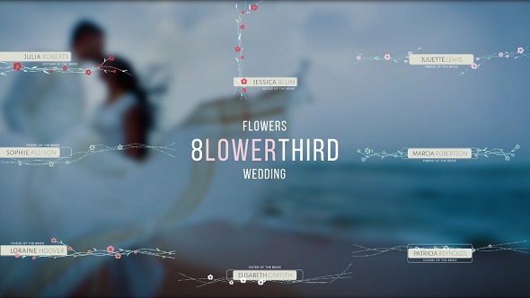 Wedding Titles Lower Third \ AE